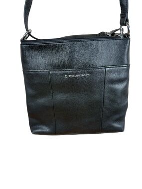 Tignanello Black Pebbled Leather Bag